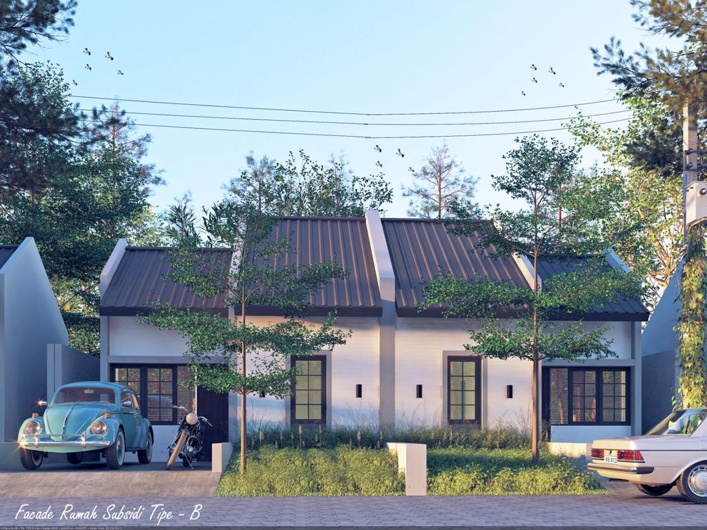 foto tampak rumah tipe 32 perumahan The Hasanah Residence 4 (Cluster Adara Park)