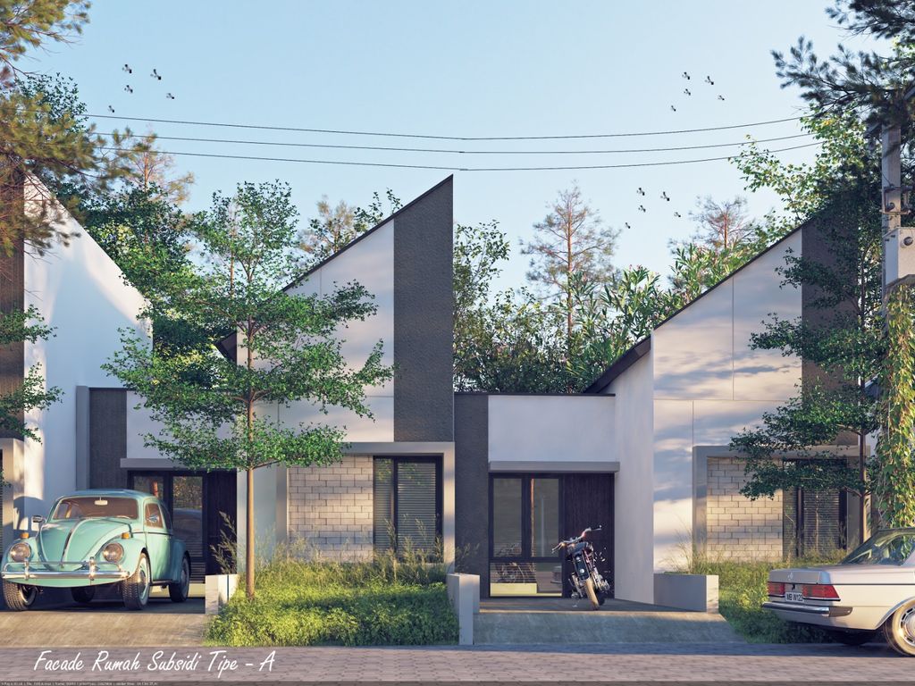 foto tampak rumah tipe 34 perumahan The Hasanah Residence 4 (Cluster Adara Park)