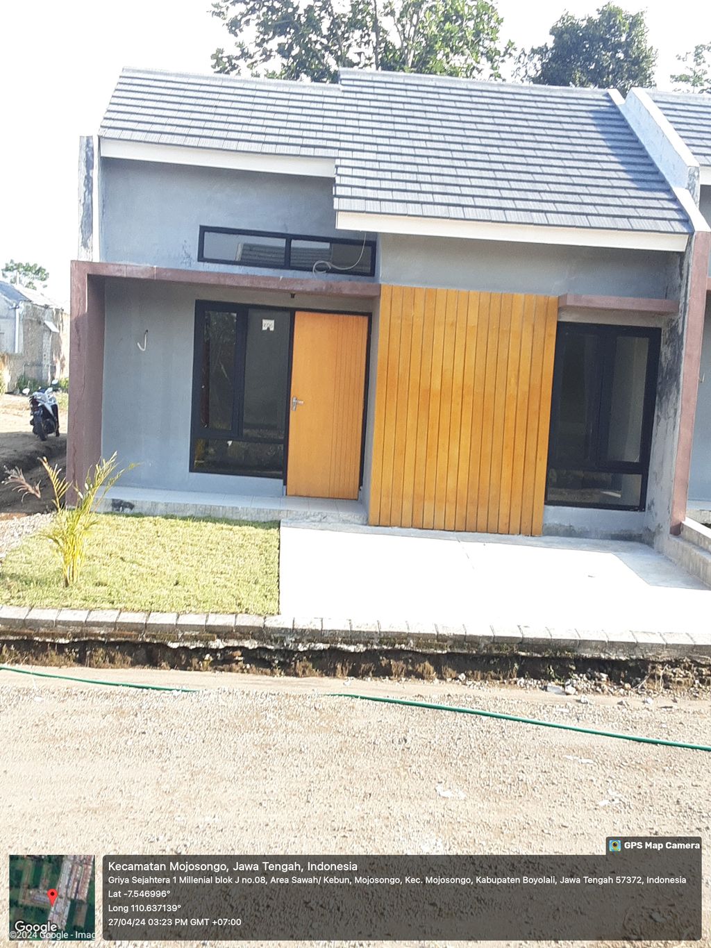 foto tampak rumah tipe 30 perumahan GRIYA SEJAHTERA 1 TAHAP 4