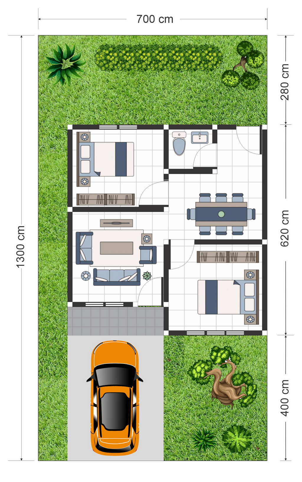 foto denah rumah tipe 36 perumahan SHAFA MARWAH RESIDENCE 3
