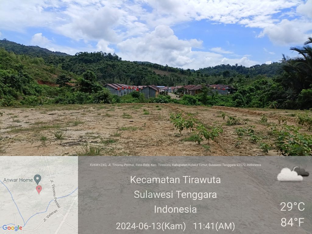 foto posisi tengah perumahan BUKIT TINOMU PERMAI 2