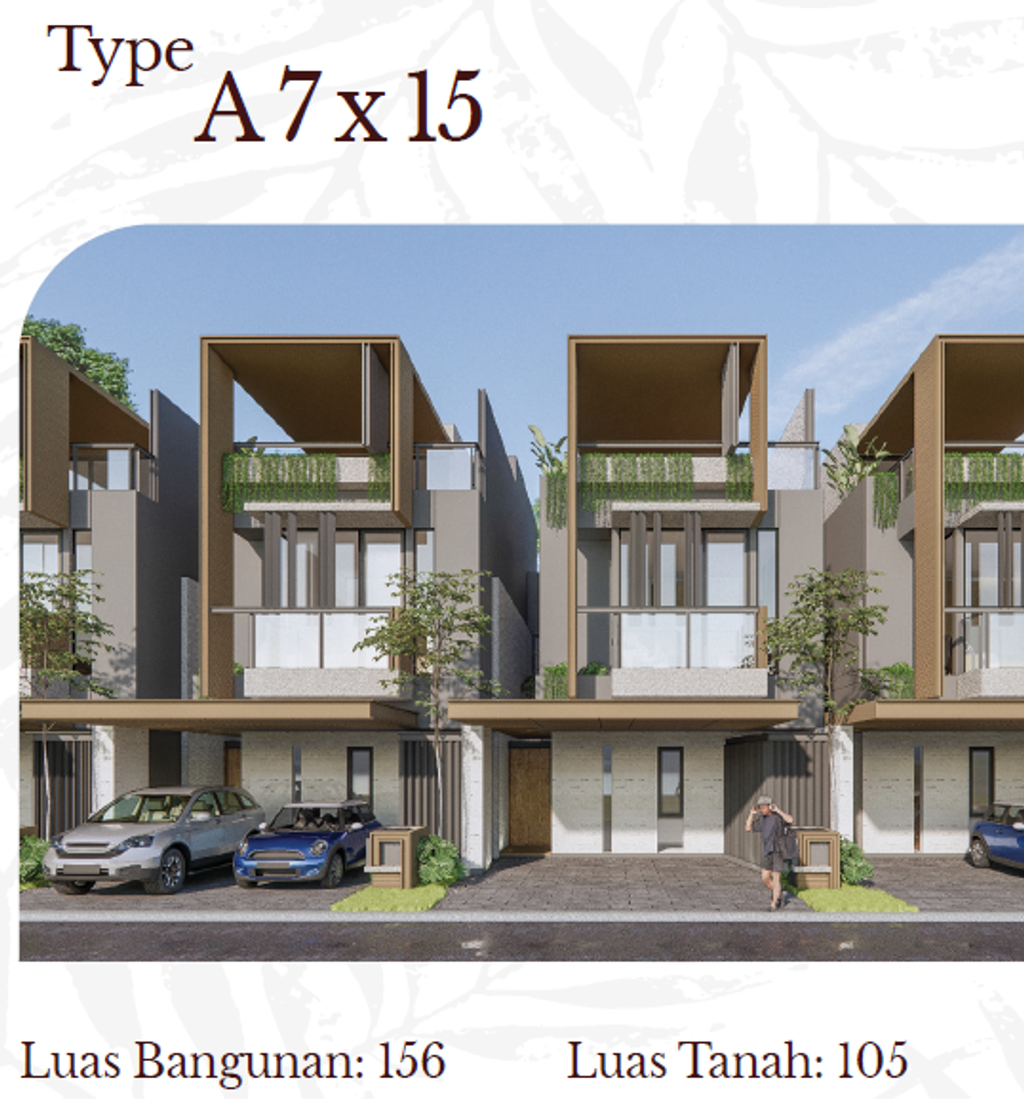 foto tampak rumah tipe SOUTH TRESOR perumahan Metland Cyber Puri Cluster The Northbend