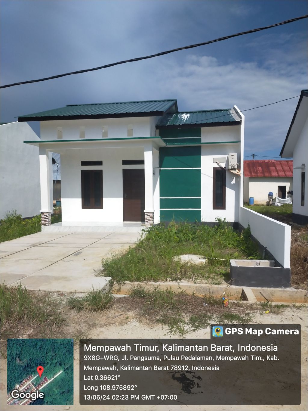 foto posisi tengah perumahan BUMI MAS RESIDENCE BLOK G DAN H