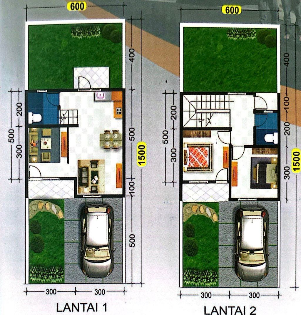 foto denah rumah tipe 70 perumahan THE TOPAZ RESIDENCE