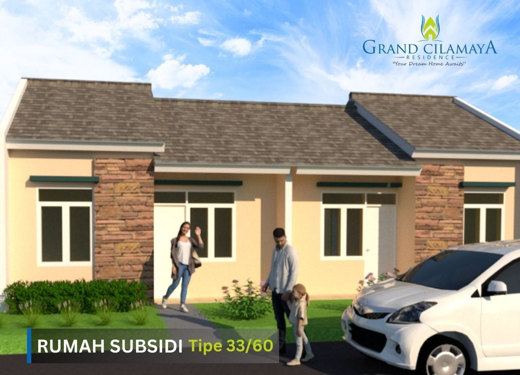 foto tampak rumah tipe Rumah Subsidi perumahan GRAND CILAMAYA RESIDENCE