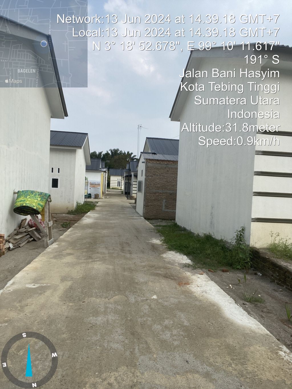 foto posisi tengah perumahan PERUMAHAN BANI HASYIM ASRI