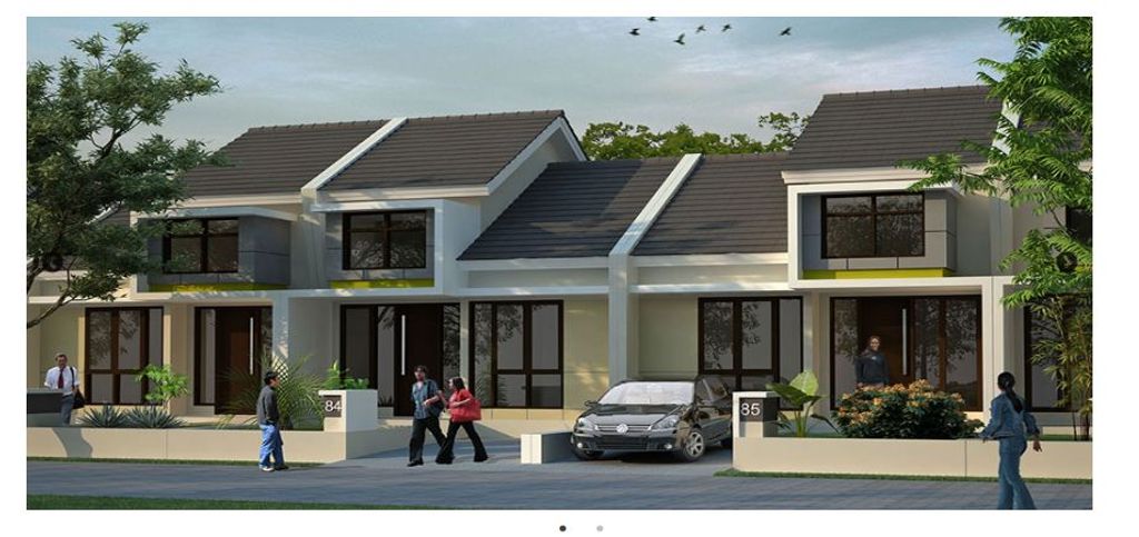 foto tampak rumah tipe SALVIA perumahan GRAHA RAYA FORTUNE SPRING