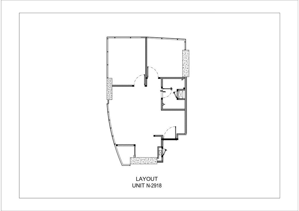 foto denah rumah tipe EMERALD 2 BR CORNER SUITE B perumahan GRAND KAMALA LAGOON TOWER EMERALD & BARCLAY