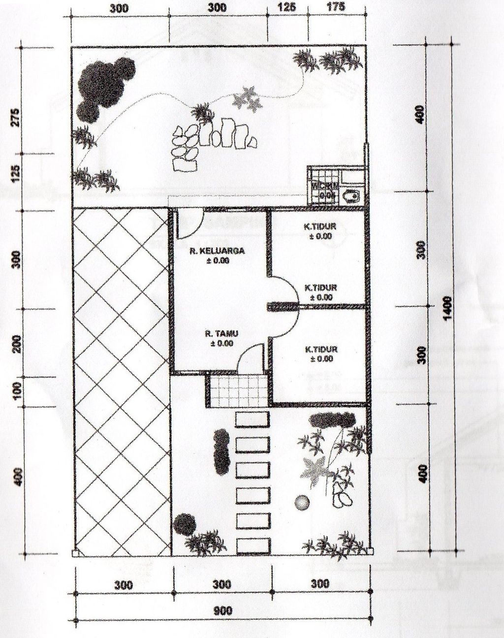 foto denah rumah tipe subsidi perumahan SAFALAND 1