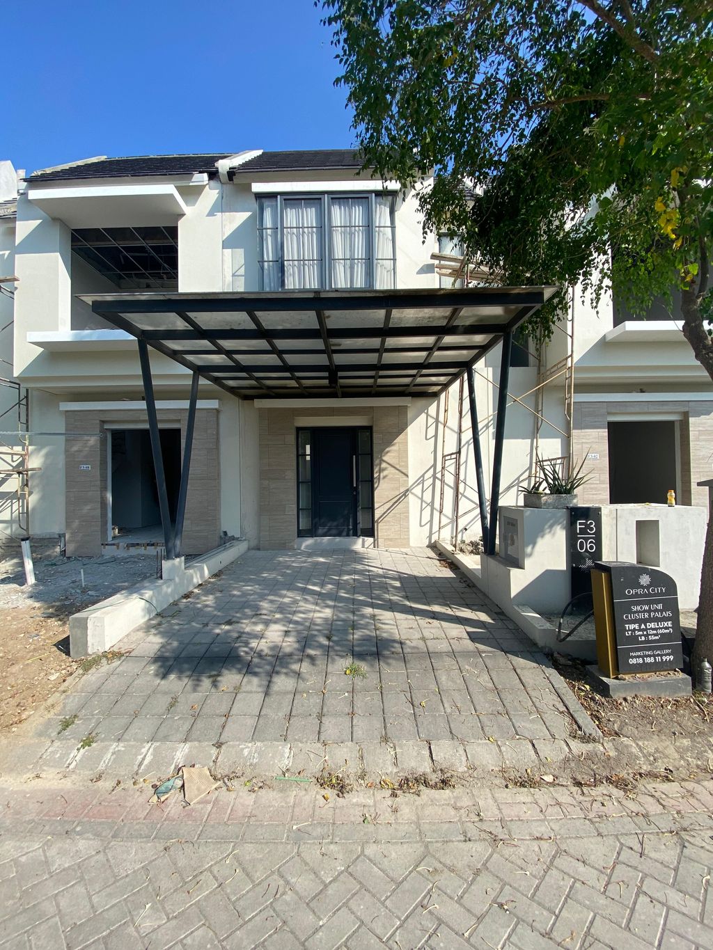 foto tampak rumah tipe CLUSTER PALAIS A F3-06 perumahan Opra City