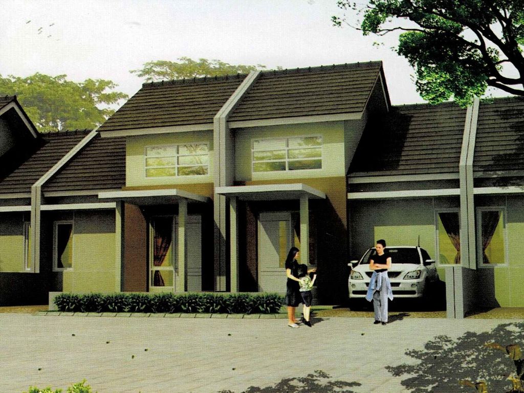 foto tampak rumah tipe 38 perumahan PERMATA PINANG GRAHA
