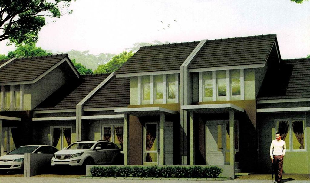 foto tampak rumah tipe 48 perumahan PERMATA PINANG GRAHA