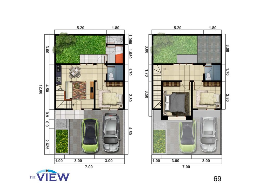 foto denah rumah tipe LILAC perumahan SERPONG JAYA THE VIEW