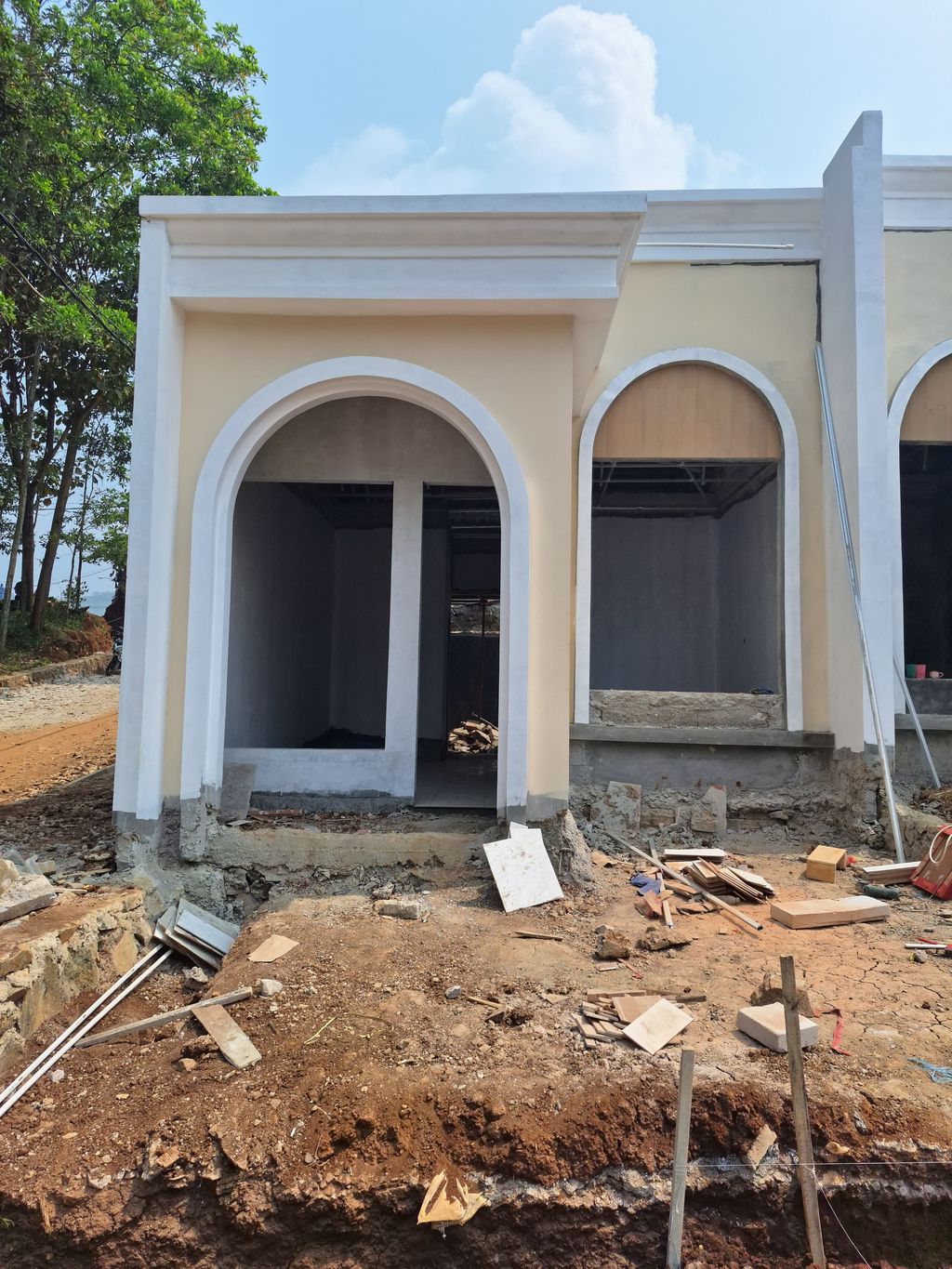 foto tampak rumah tipe 30 1 Lantai Kontur 1.5m (407) perumahan G-Land Padalarang Valley