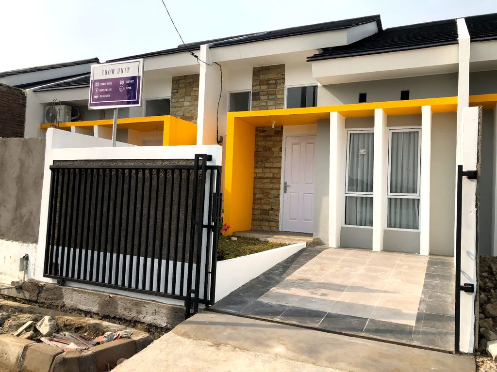foto tampak rumah tipe NEW AKASIA B L.16-06 perumahan GRAND PESONA