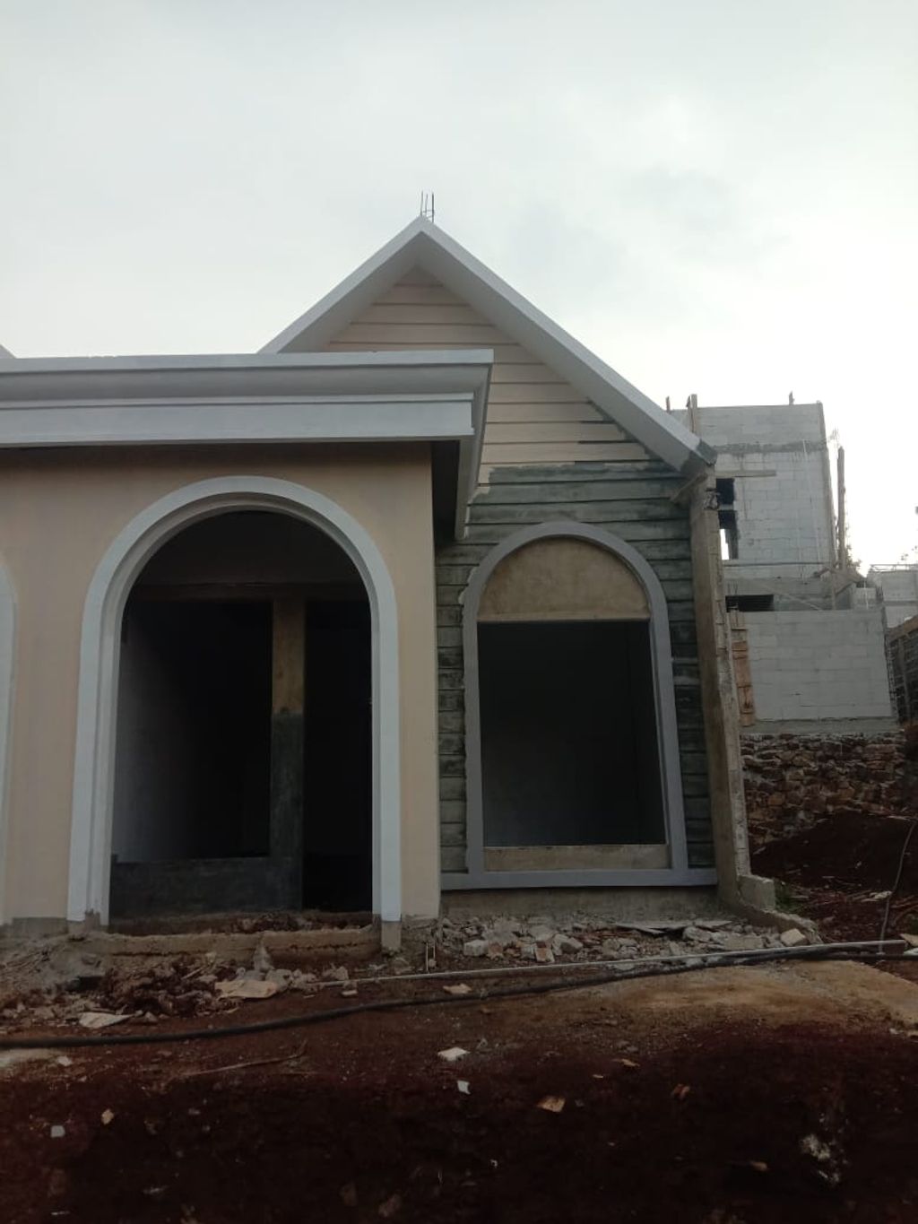 foto tampak rumah tipe 30 1 Lantai Kontur 2.5m (351) perumahan G-Land Padalarang Valley