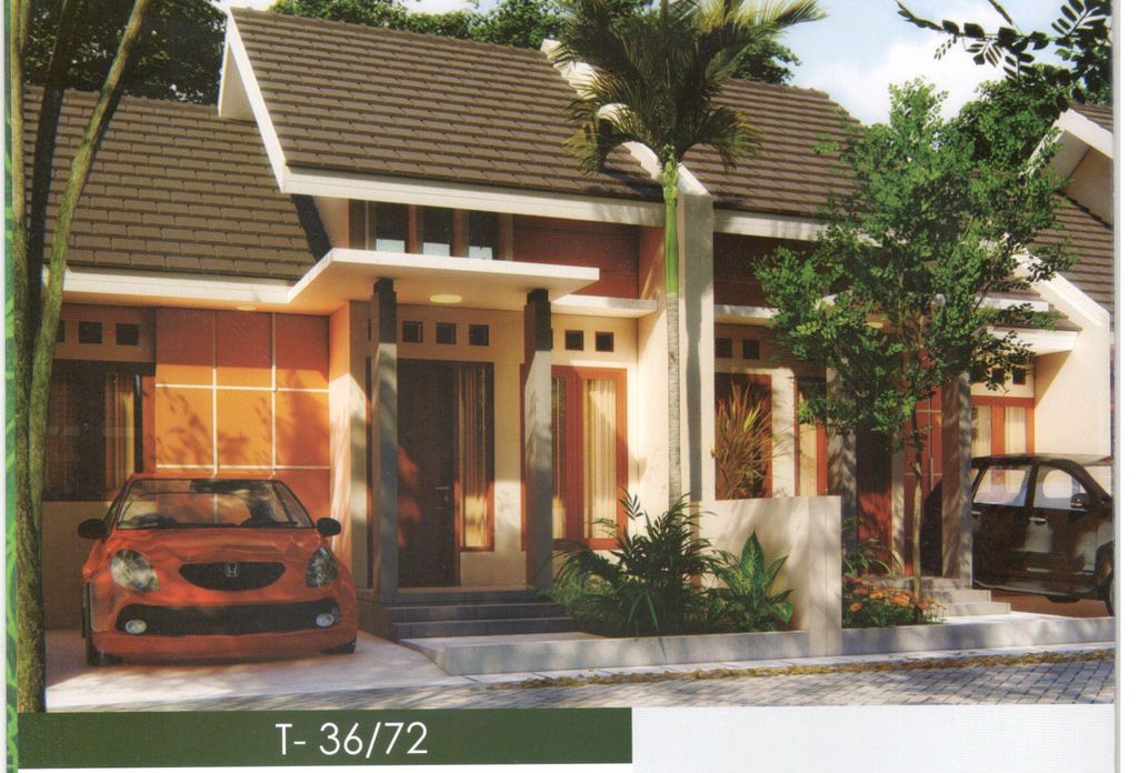 foto tampak rumah tipe 36 perumahan PERUMAHAN SAFIRA GREEN FOREST