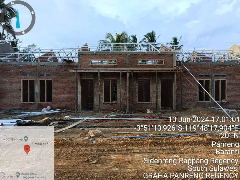 foto tampak rumah tipe 36 perumahan GRAHA PANRENG REGENCY