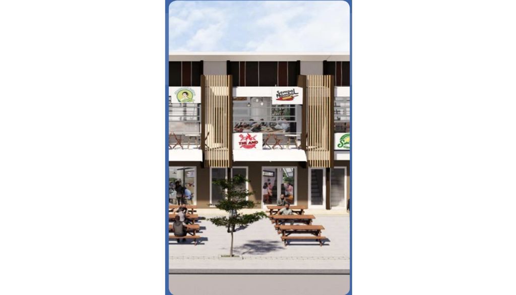 foto tampak rumah tipe THE PLAZA 2LT 81/55 (FEB 24) perumahan RUKO THE PLAZA - PANJIBUWONO CITY BEKASI