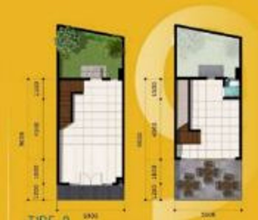 foto denah rumah tipe KHUSUS perumahan GRAHA RAYA RUKO FORTUNE FOLKS