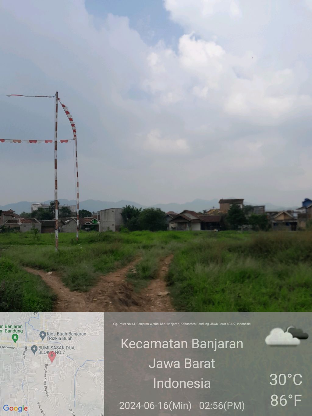 foto posisi tengah perumahan Bumi Malabar Perdana