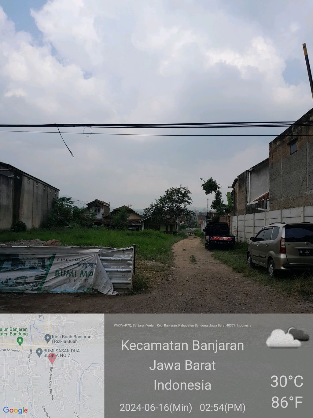 foto gerbang perumahan Bumi Malabar Perdana