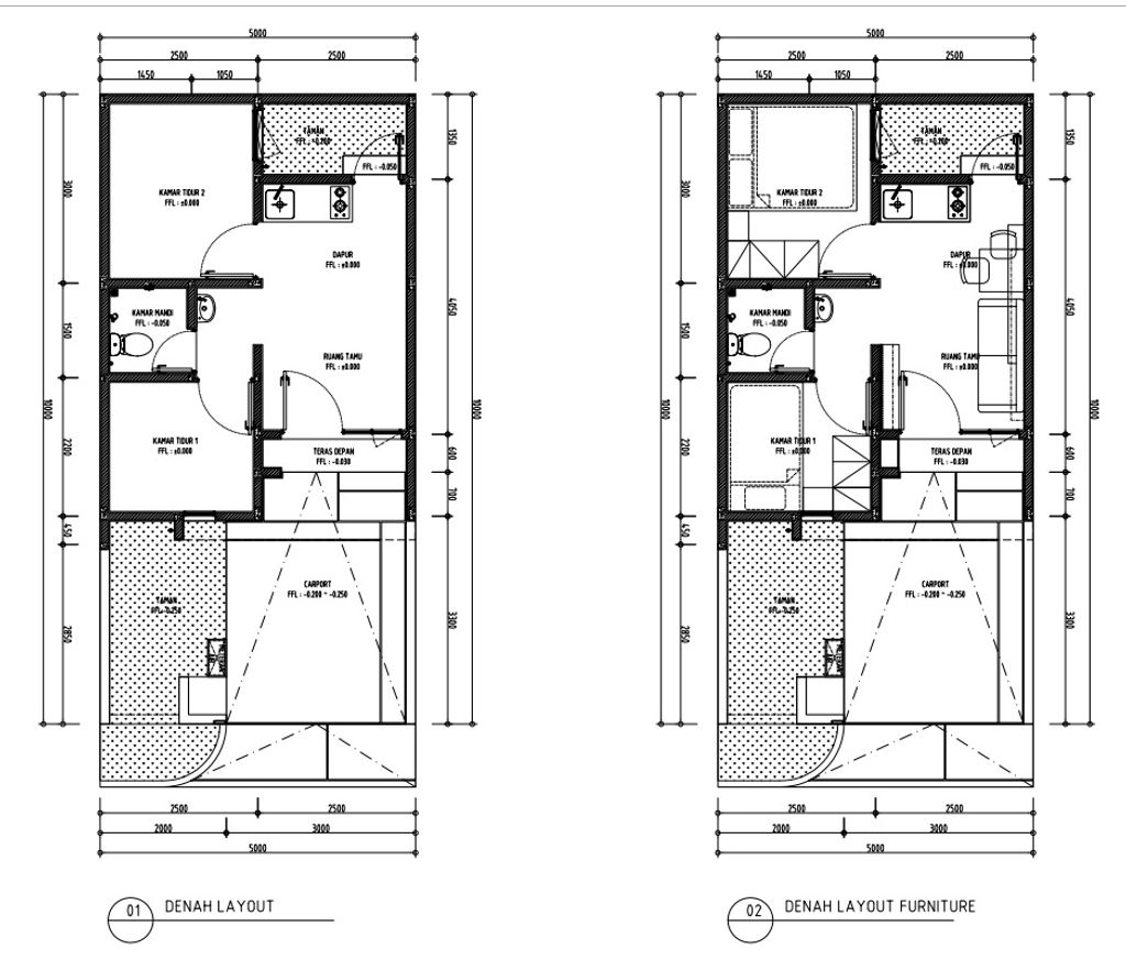 foto denah rumah tipe Arbora hoek perumahan Terranea Homes