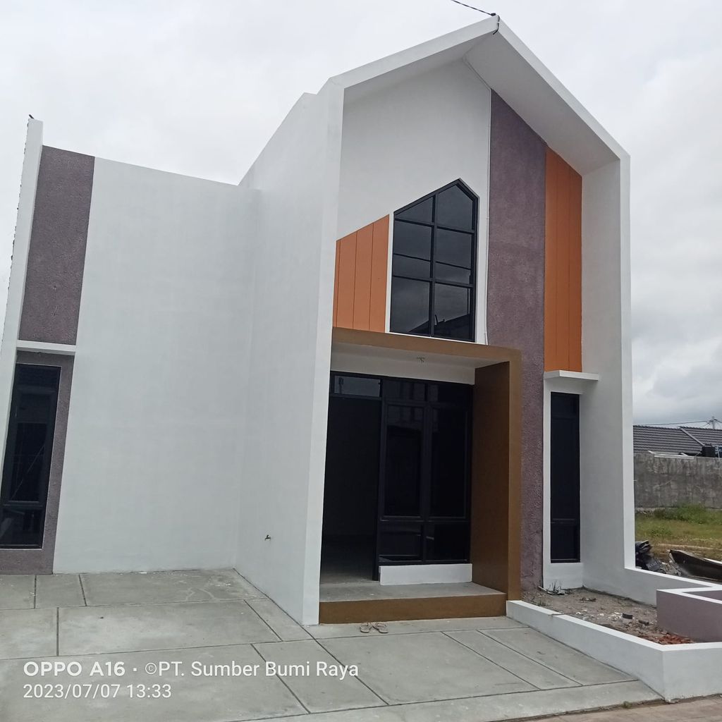 foto tampak rumah tipe 40 perumahan GRAHA MANDIRI TOWER