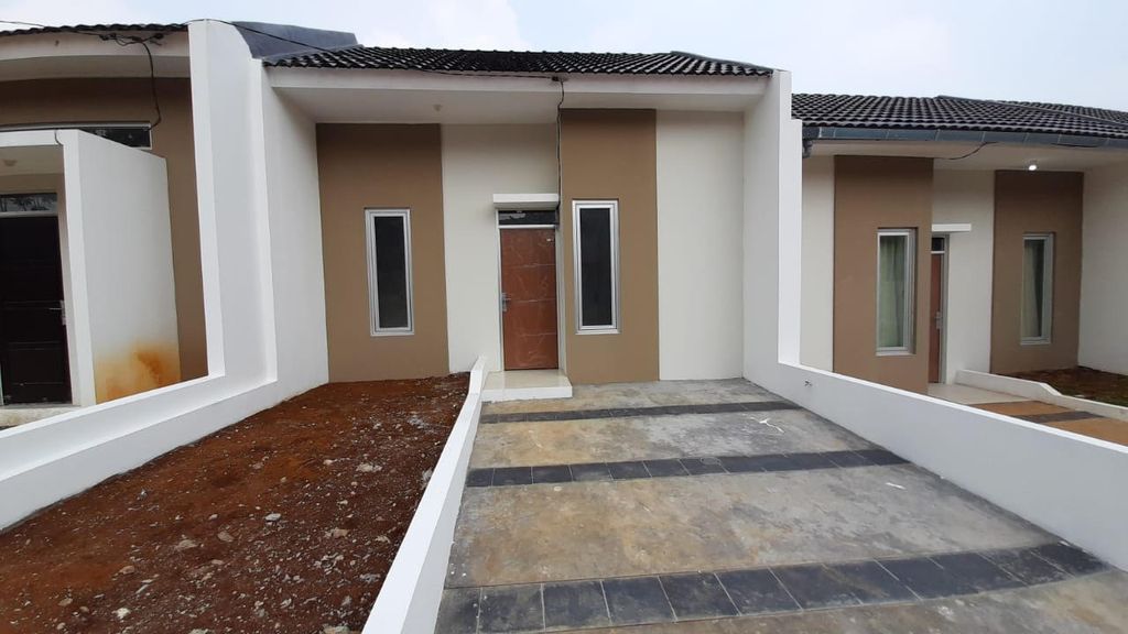 foto tampak rumah tipe 30 Kontur (405) perumahan G-Land Padalarang Valley