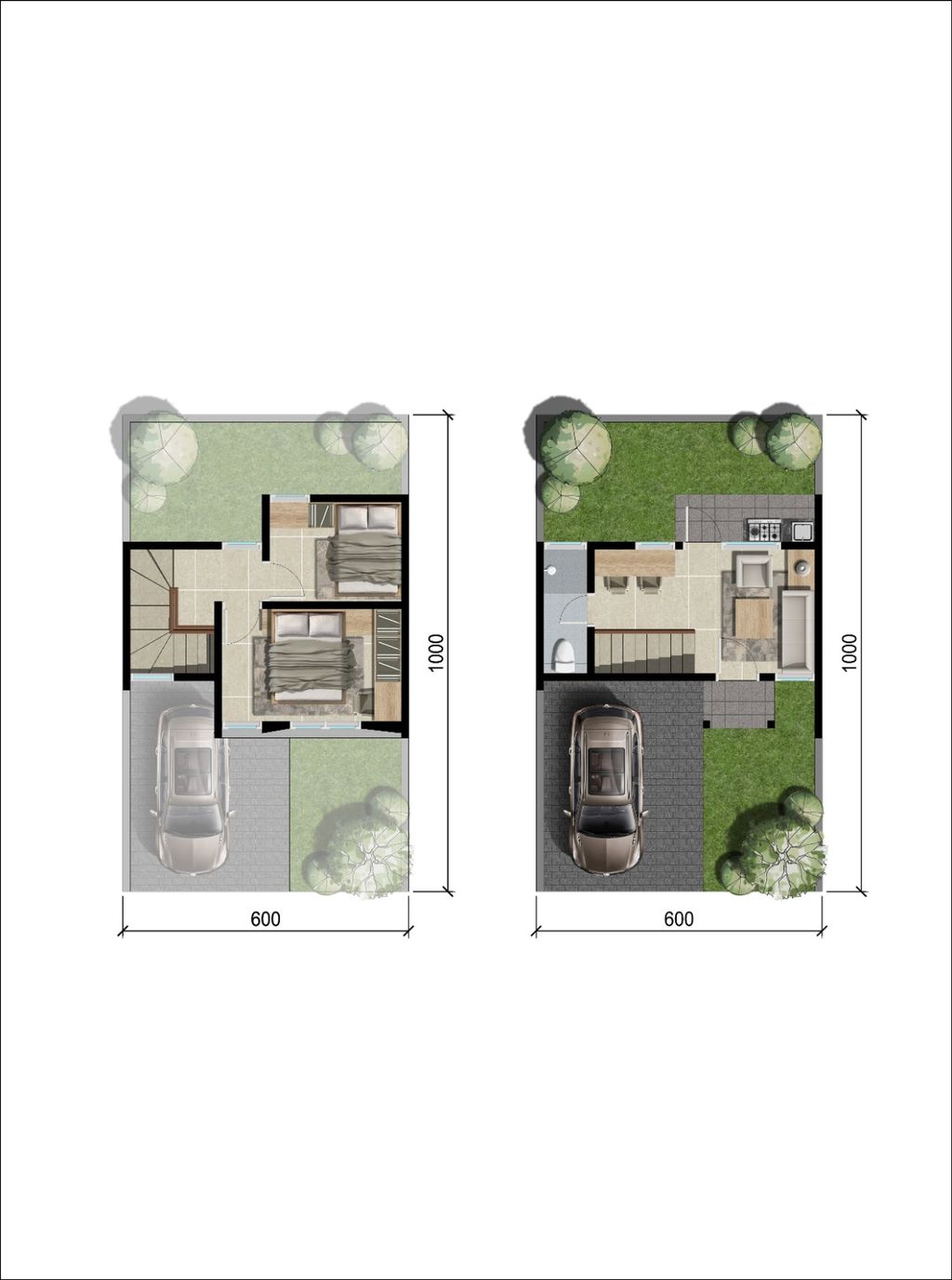 foto denah rumah tipe NEW CAMELIA perumahan GOLDEN EAST KEBOMAS 1