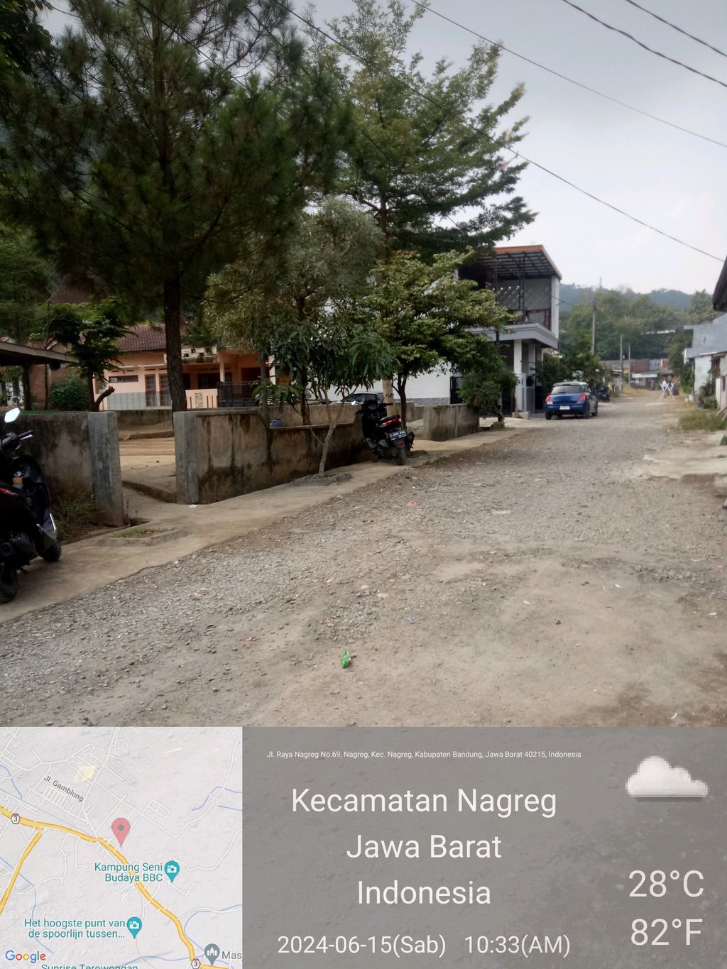 foto posisi tengah perumahan Pesona Parahyangan