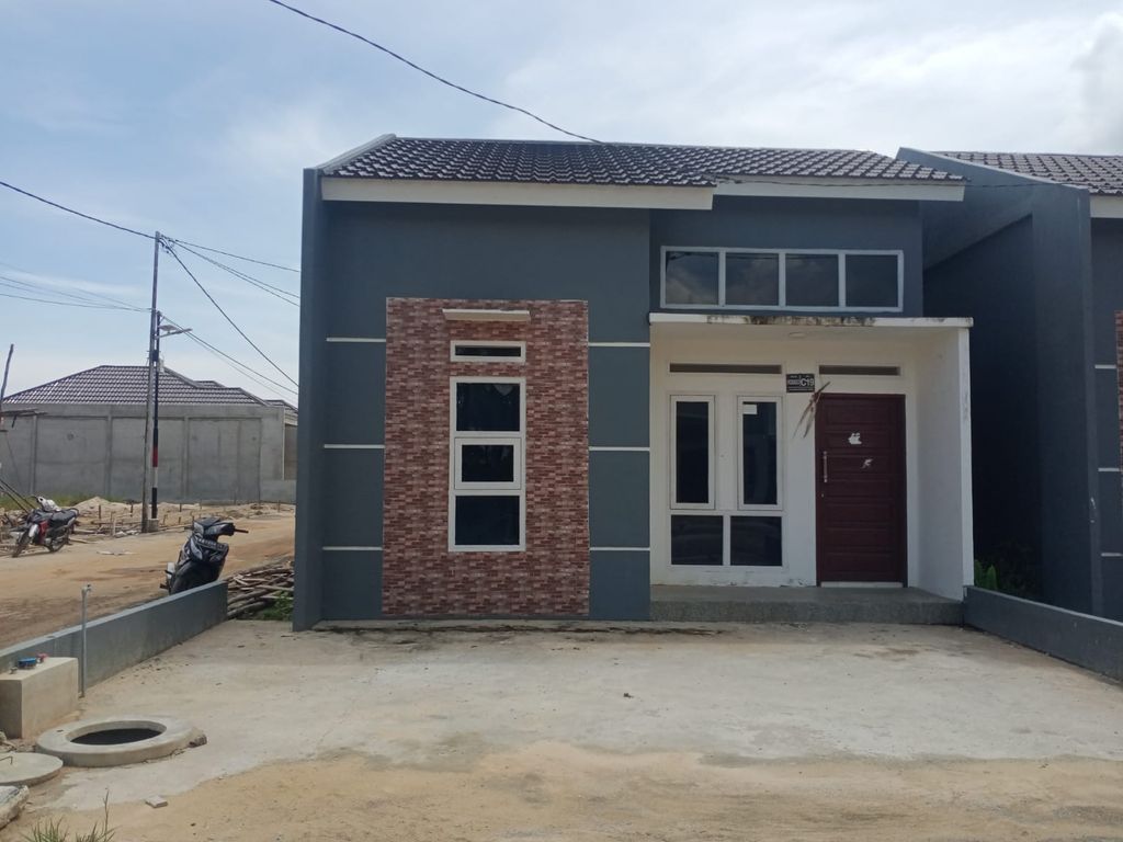 foto tampak rumah tipe 36 perumahan GOLDEN RIVERSALT ASRI