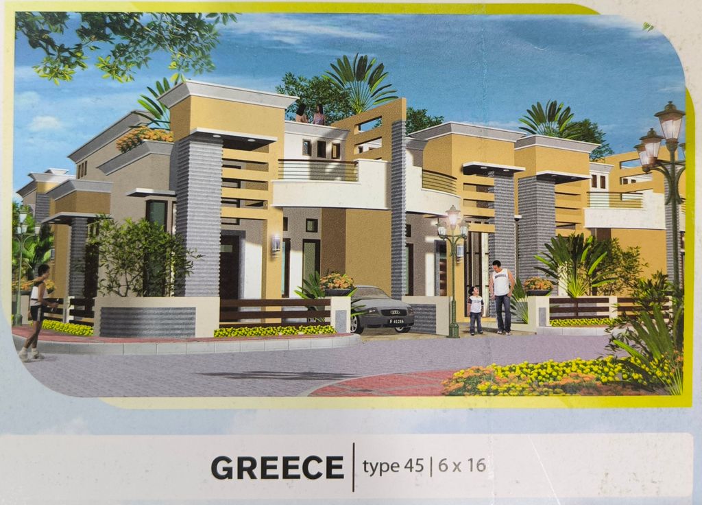 foto tampak rumah tipe green mall greece N perumahan KOMPLEKS PADANG HIJAU