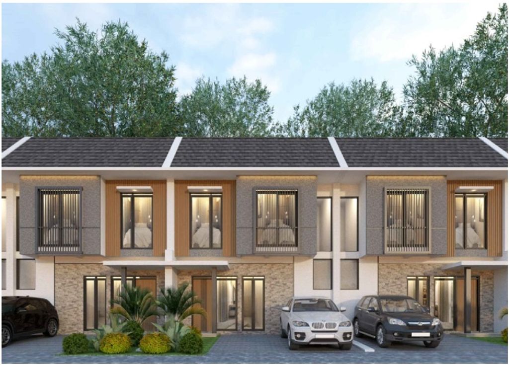 foto tampak rumah tipe 46 perumahan KINGSTON PARK
