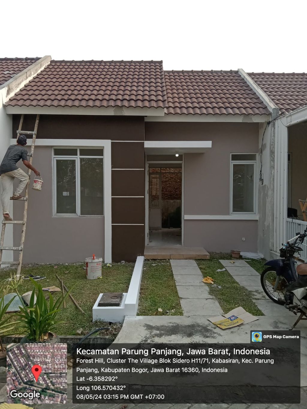 foto tampak rumah tipe SIDERO H11/57 perumahan FOREST HILL - SERPONG KENCANA