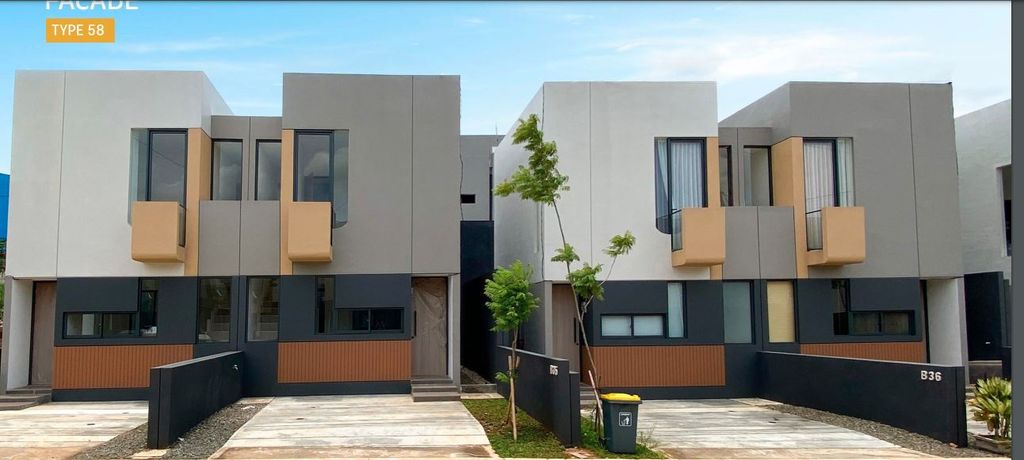 foto tampak rumah tipe 134/58 perumahan TAMARUMA