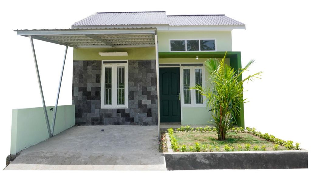 foto tampak rumah tipe 36 perumahan THE GREEN ASOKA