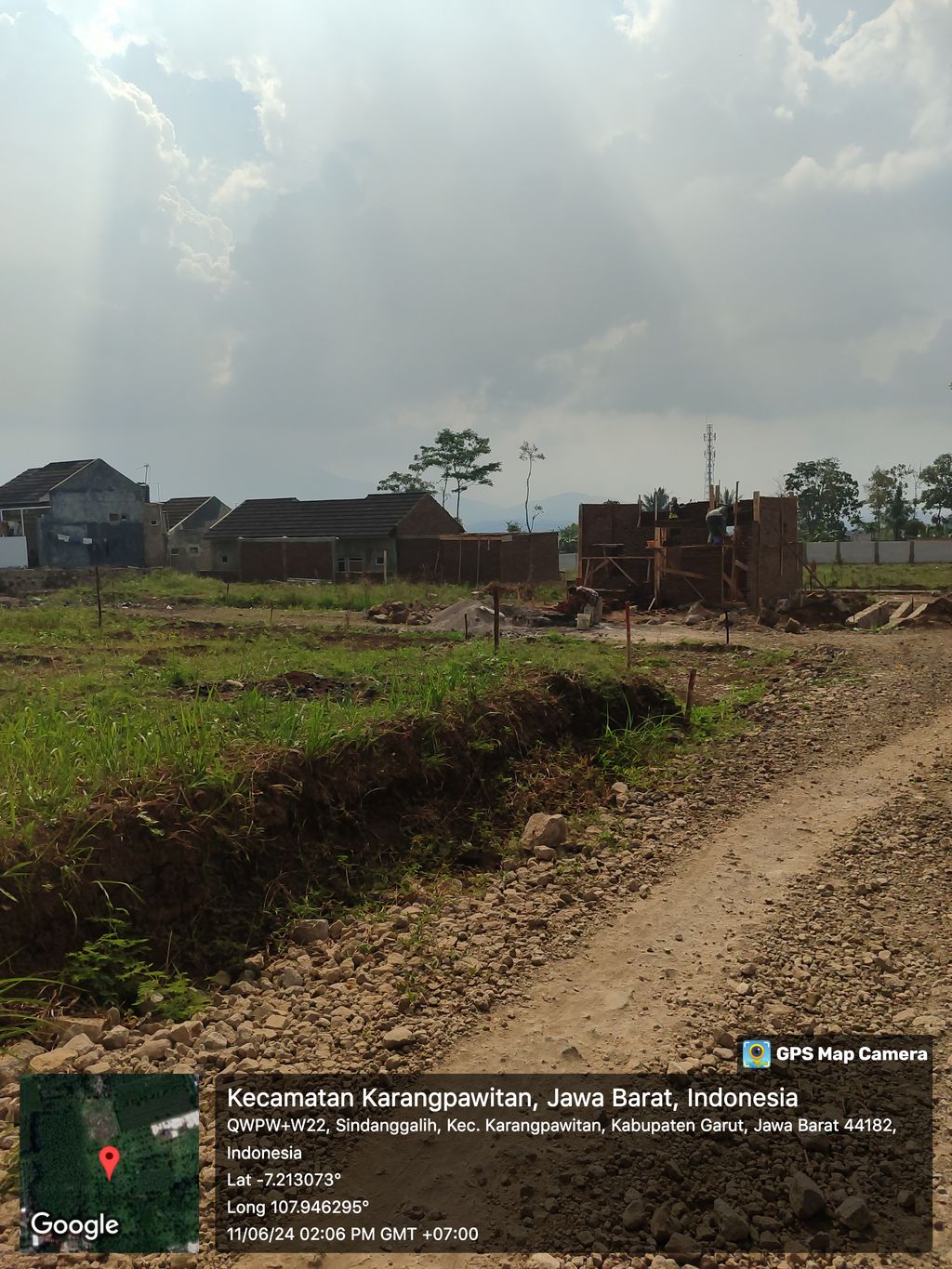 foto posisi tengah perumahan Green Mutiara Residence Tahap II