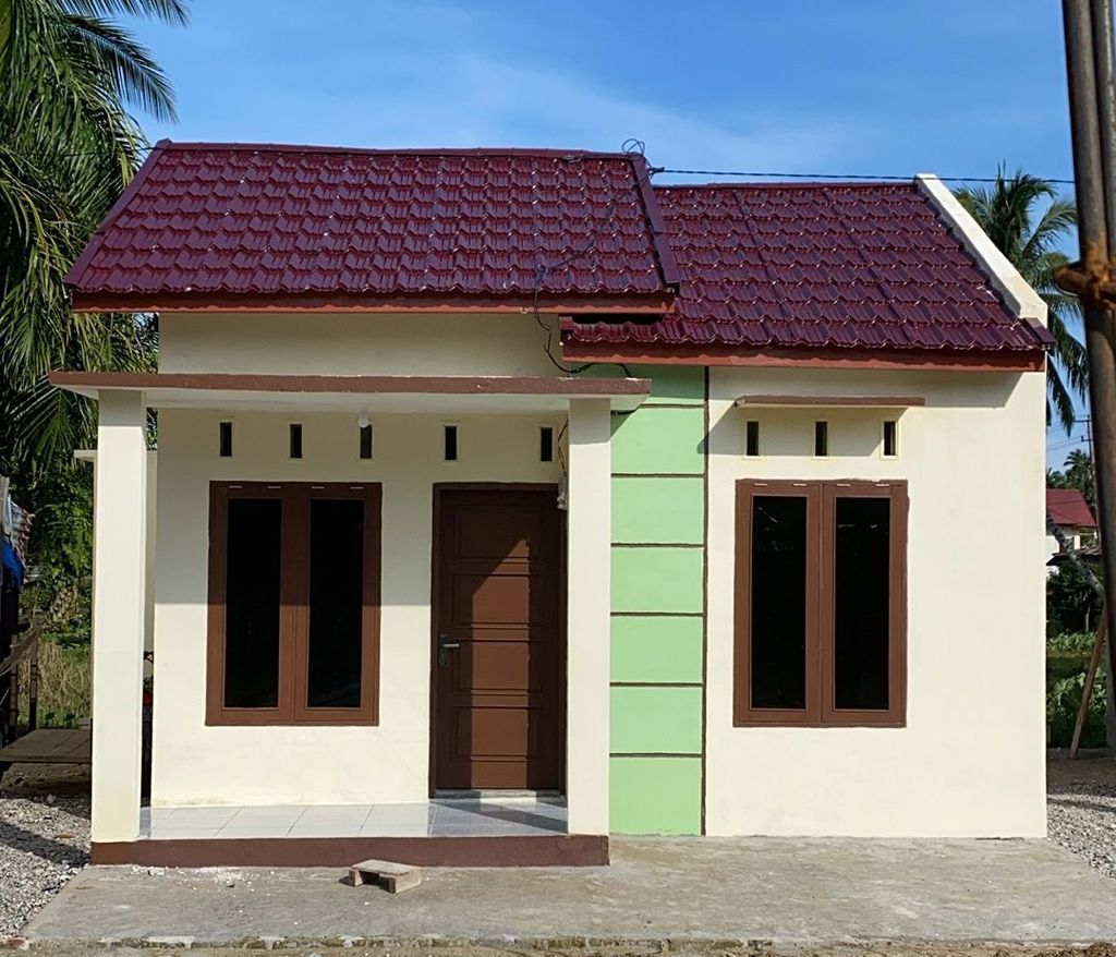foto tampak rumah tipe 36 perumahan Villa Amira Tahap III
