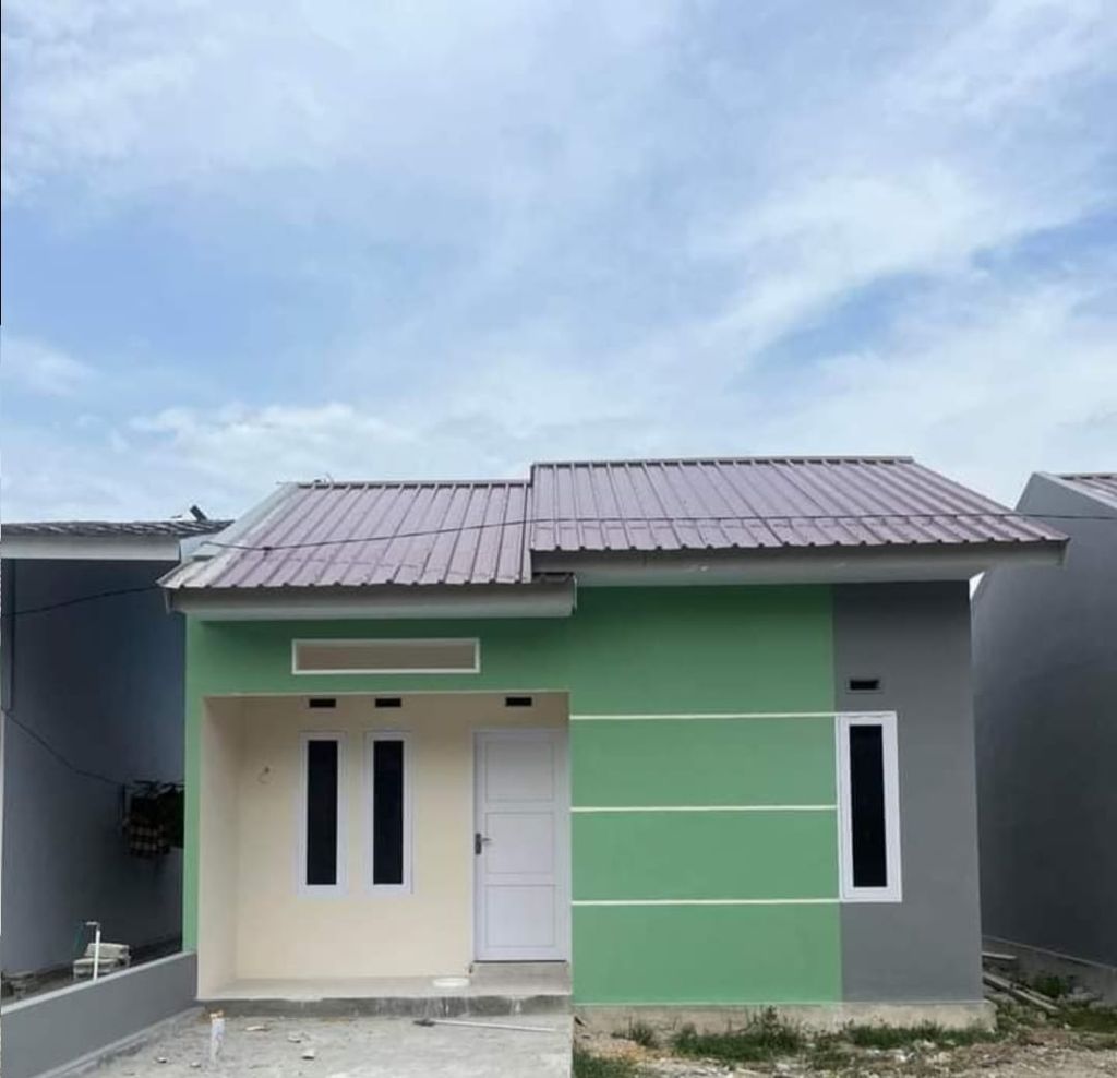 foto tampak rumah tipe 36 perumahan Griya Mamboro Permai