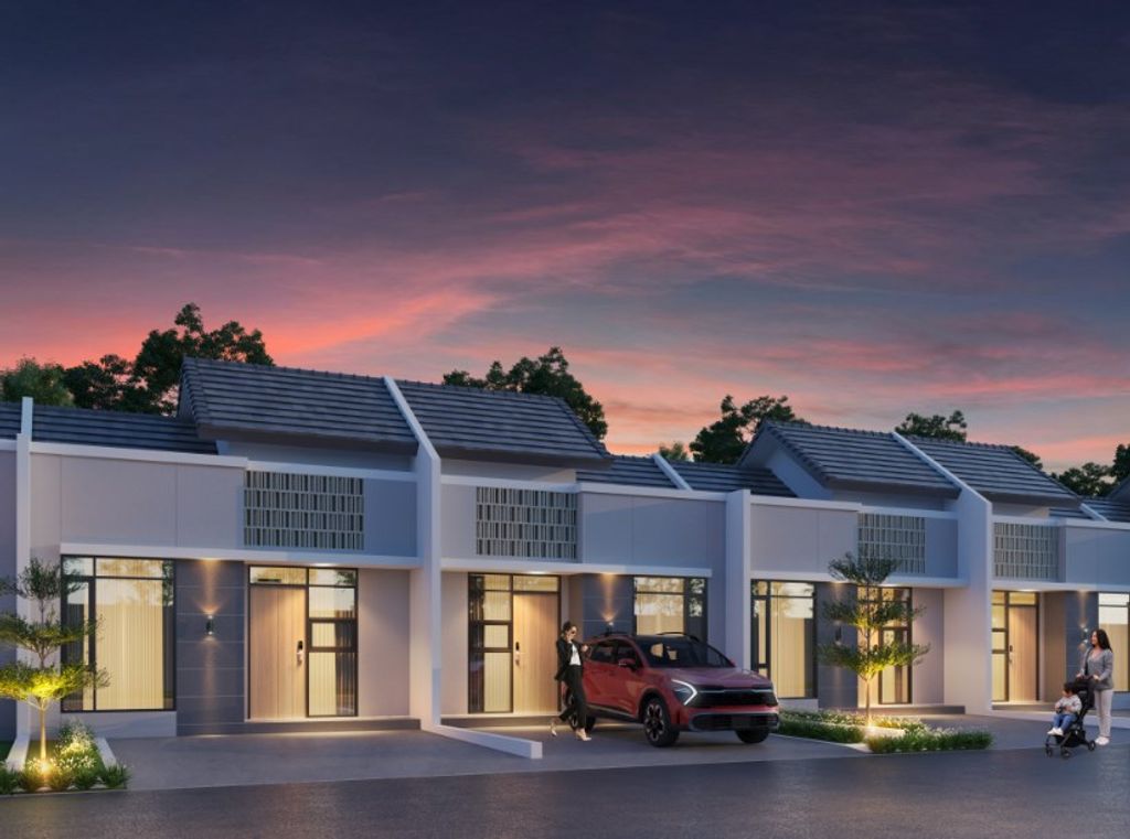 foto tampak rumah tipe New Alysia perumahan METLAND CILEUNGSI SEKTOR VI