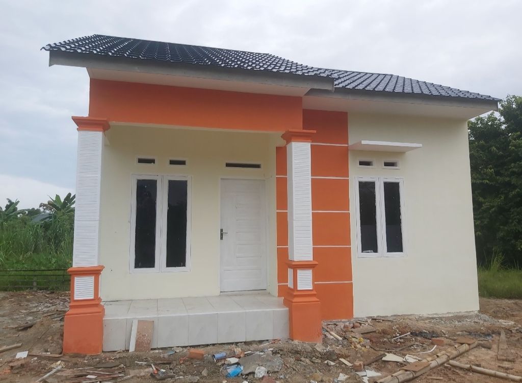 foto tampak rumah tipe TAPAK perumahan PERMATA INDAH 4 TAHAP 2