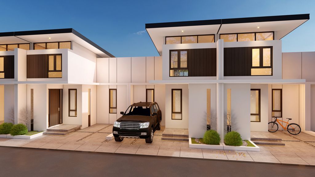 foto tampak rumah tipe Sakura perumahan Undagi Residence