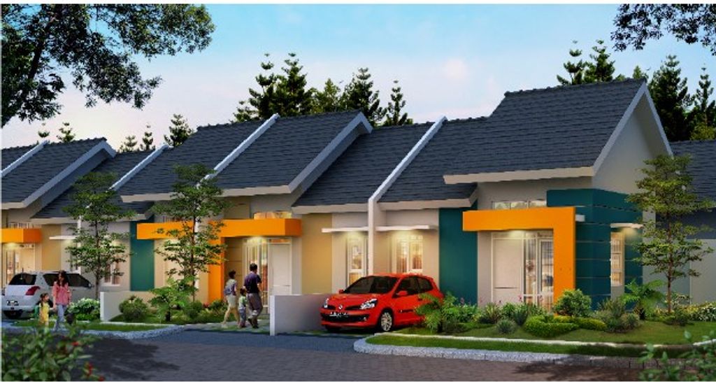 foto tampak rumah tipe Sandria perumahan METLAND CILEUNGSI SEKTOR VI