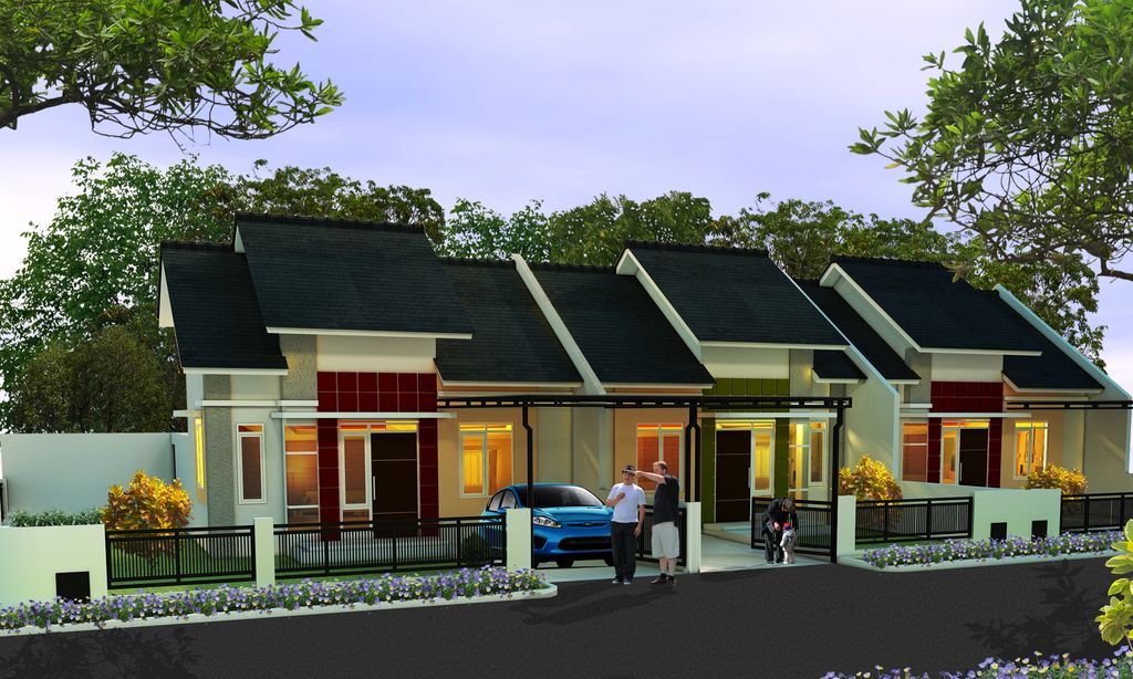 foto tampak rumah tipe Azalea perumahan METLAND CILEUNGSI SEKTOR VI