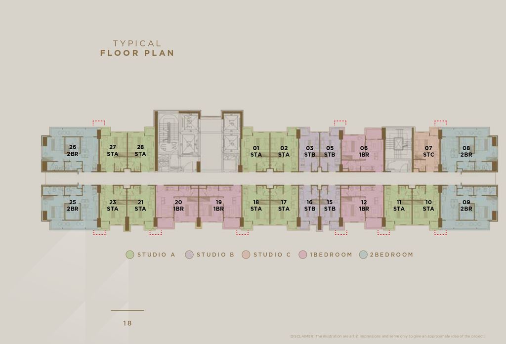 foto denah rumah tipe 2 BEDROOM R-1225 perumahan VASAKA SOLTERRA APARTEMEN