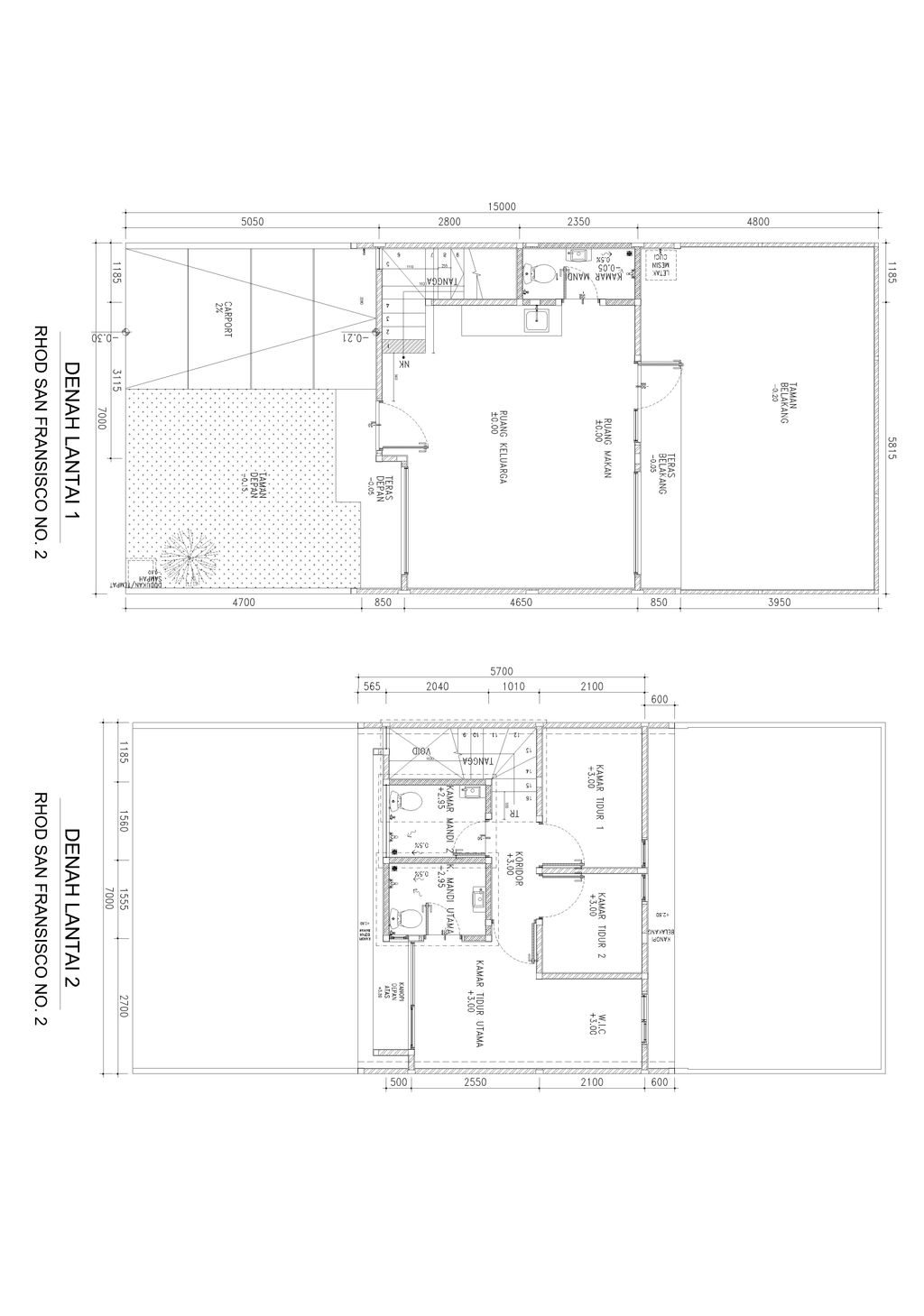 foto denah rumah tipe MSF-0002 perumahan Rolling Hills 6