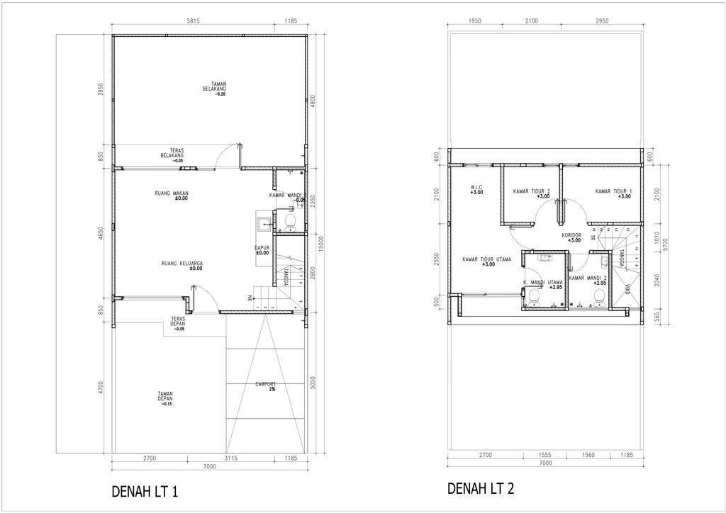 foto denah rumah tipe MLA-0001 perumahan Rolling Hills 6