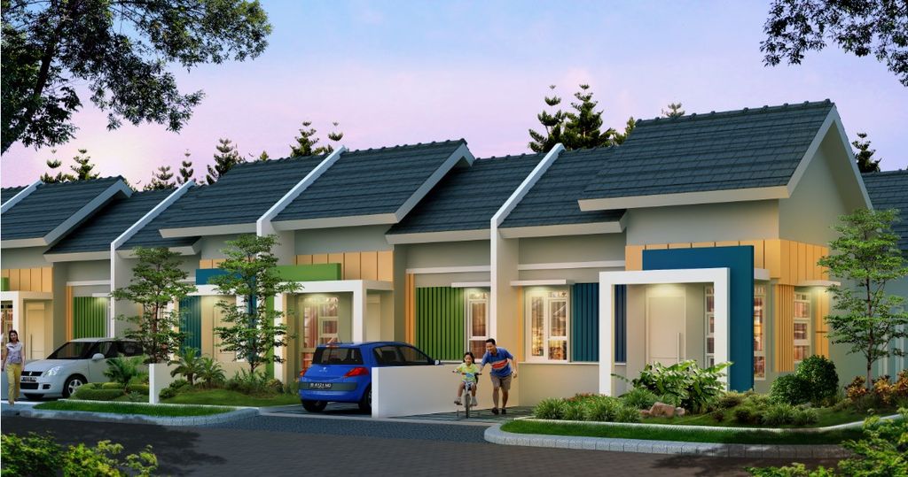 foto tampak rumah tipe New Carissa perumahan METLAND CILEUNGSI SEKTOR VI