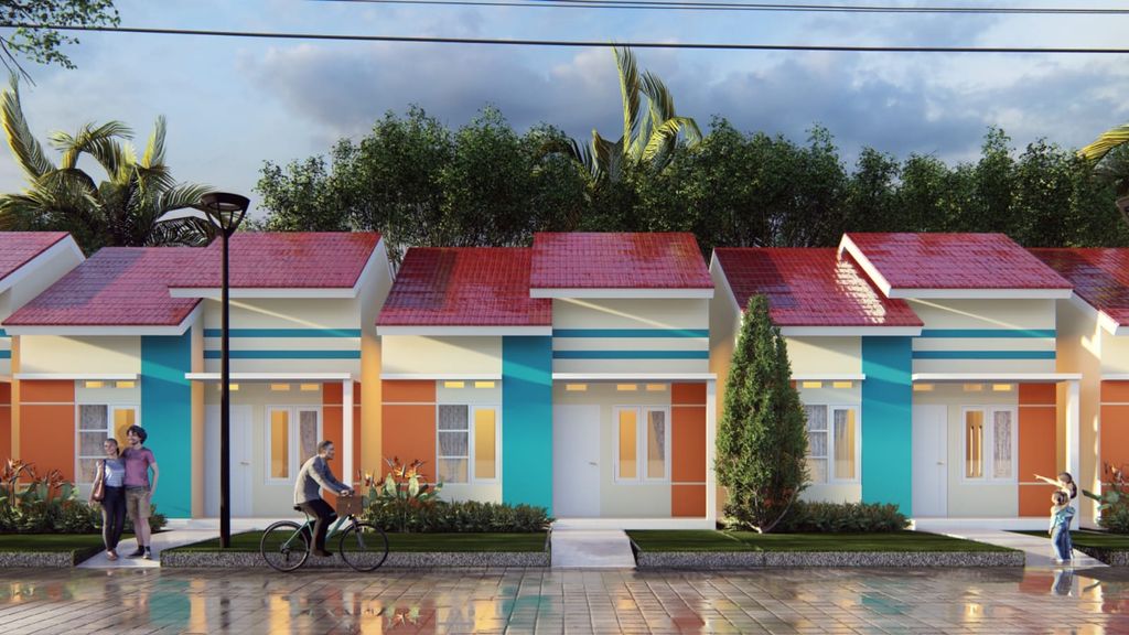 foto tampak rumah tipe 36 perumahan SINTARILAND SAMARINDA